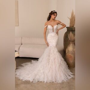 Feathered Dress by Kitty Chen